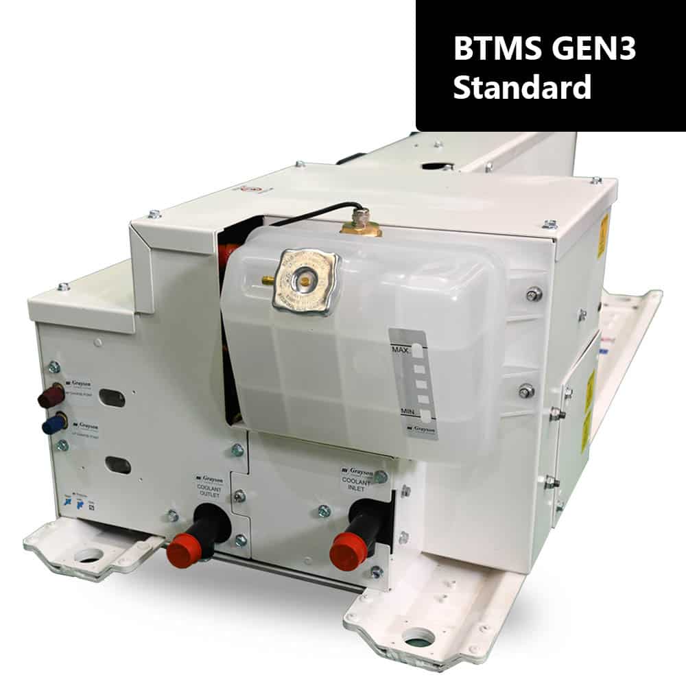 Standard Gen3 BTMS - Side panel with inlet outlet pipes