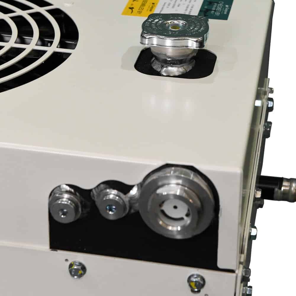 Electric Motor and Power Electronics Cooling Module - Close up shot
