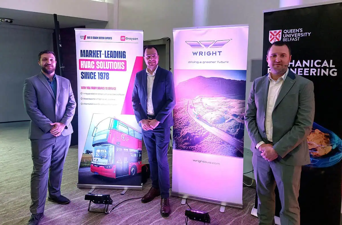 Grayson's Engineering and Sales Leaders: Nathan Stpehens, Head of Advanced Engineering; Matthew Hateley, Head of European Sales and Markeing; and Brendan Waldron, Engineering Director